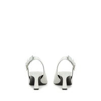 Slingback Sr Nora 60 en cuir - Bianco