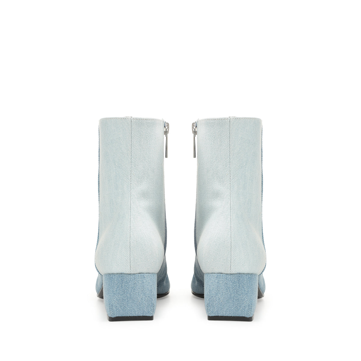 BOTTES ROUGES OUI JEANS + JEANS DELAVE »