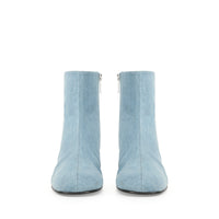 BOTTES ROUGES OUI JEANS + JEANS DELAVE »