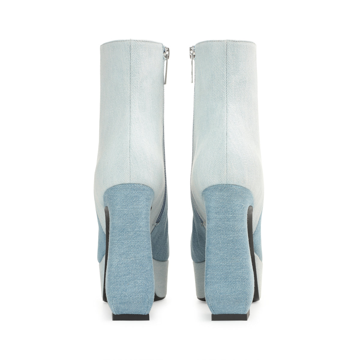 BOTTES ROUGES OUI JEANS + JEANS DELAVE »