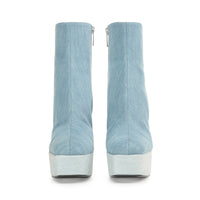 BOTTES ROUGES OUI JEANS + JEANS DELAVE »