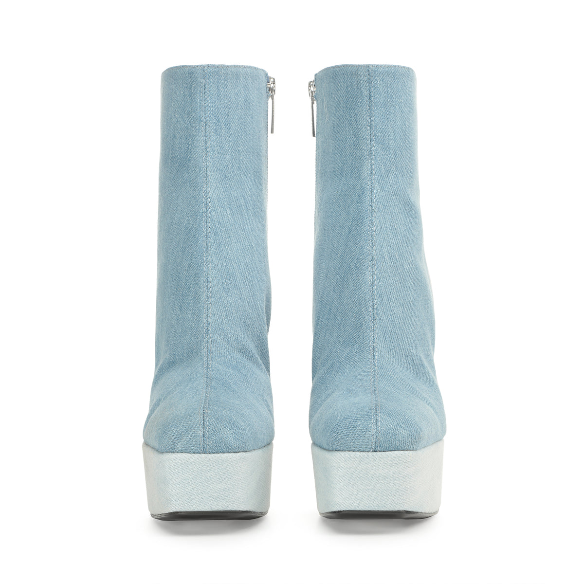 BOTTES ROUGES OUI JEANS + JEANS DELAVE »