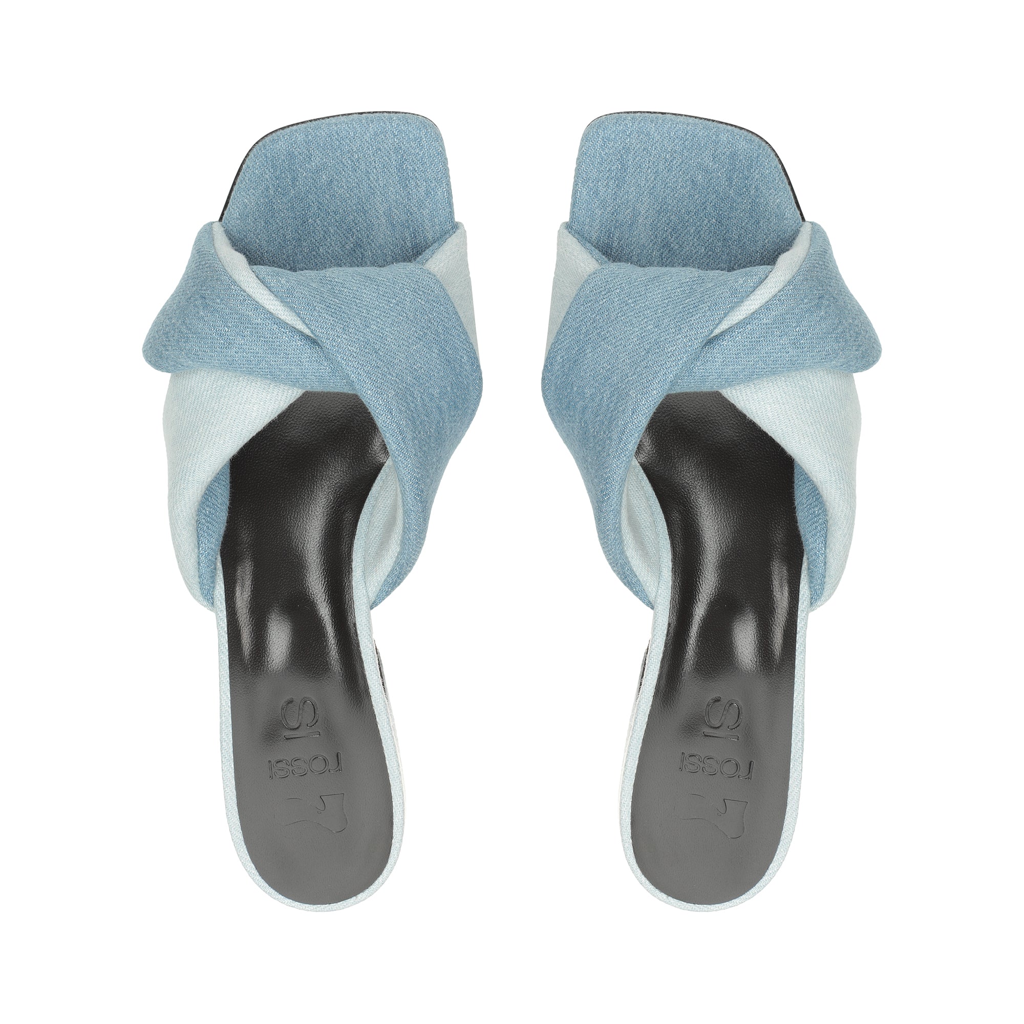 Mules Si Rossi 45 en tissu - Blue