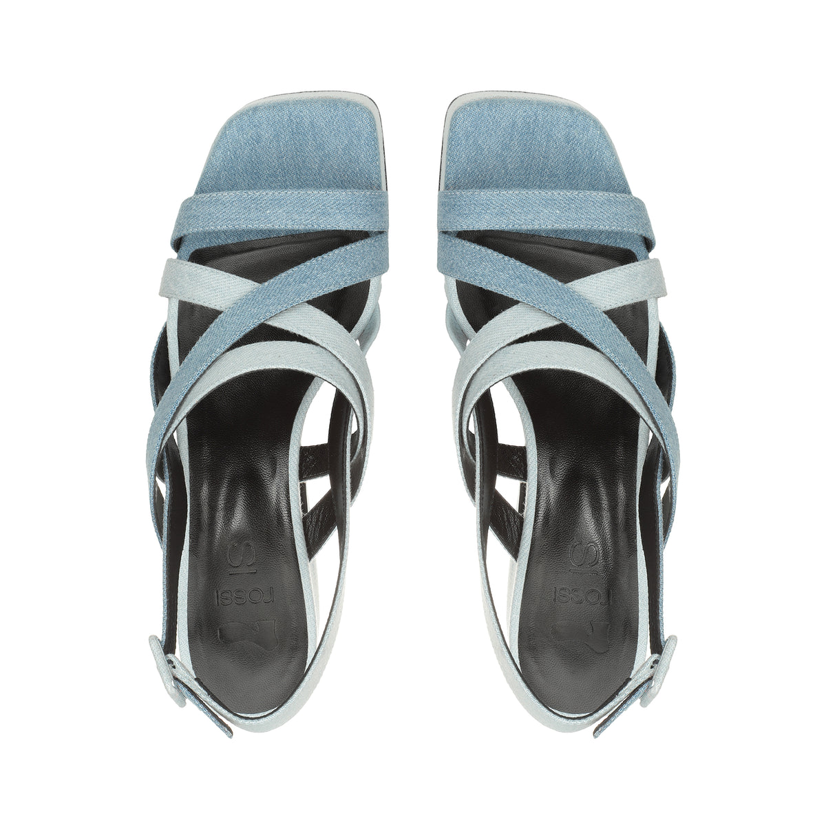 SANDALES ROUGES OUI JEANS + JEANS DELAVE »