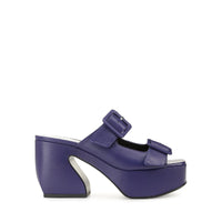 Mules à plateforme Si Rossi 90 en cuir - Iris