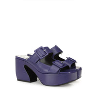 Mules à plateforme Si Rossi 90 en cuir - Iris