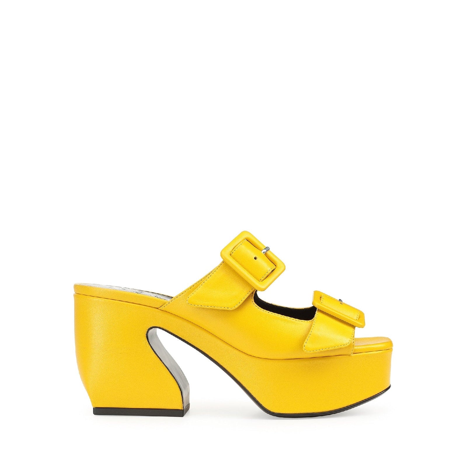 Mules à plateforme Si Rossi 90 en cuir - Mimosa