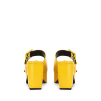 Mules à plateforme Si Rossi 90 en cuir - Mimosa