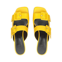 Mules à plateforme Si Rossi 90 en cuir - Mimosa