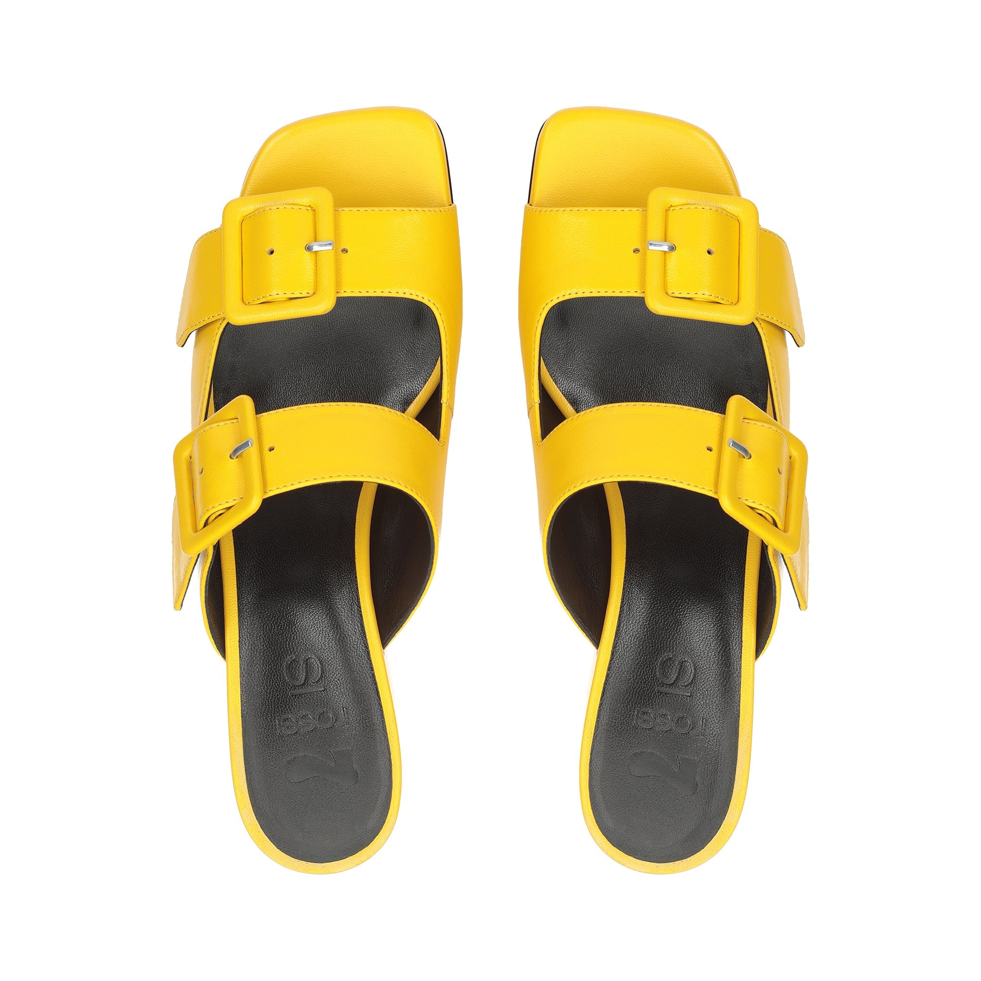 Mules à plateforme Si Rossi 90 en cuir - Mimosa