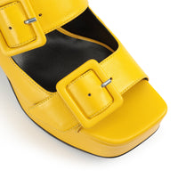 Mules à plateforme Si Rossi 90 en cuir - Mimosa
