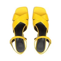 Sandales à plateforme Si Rossi 90 en cuir - Mimosa