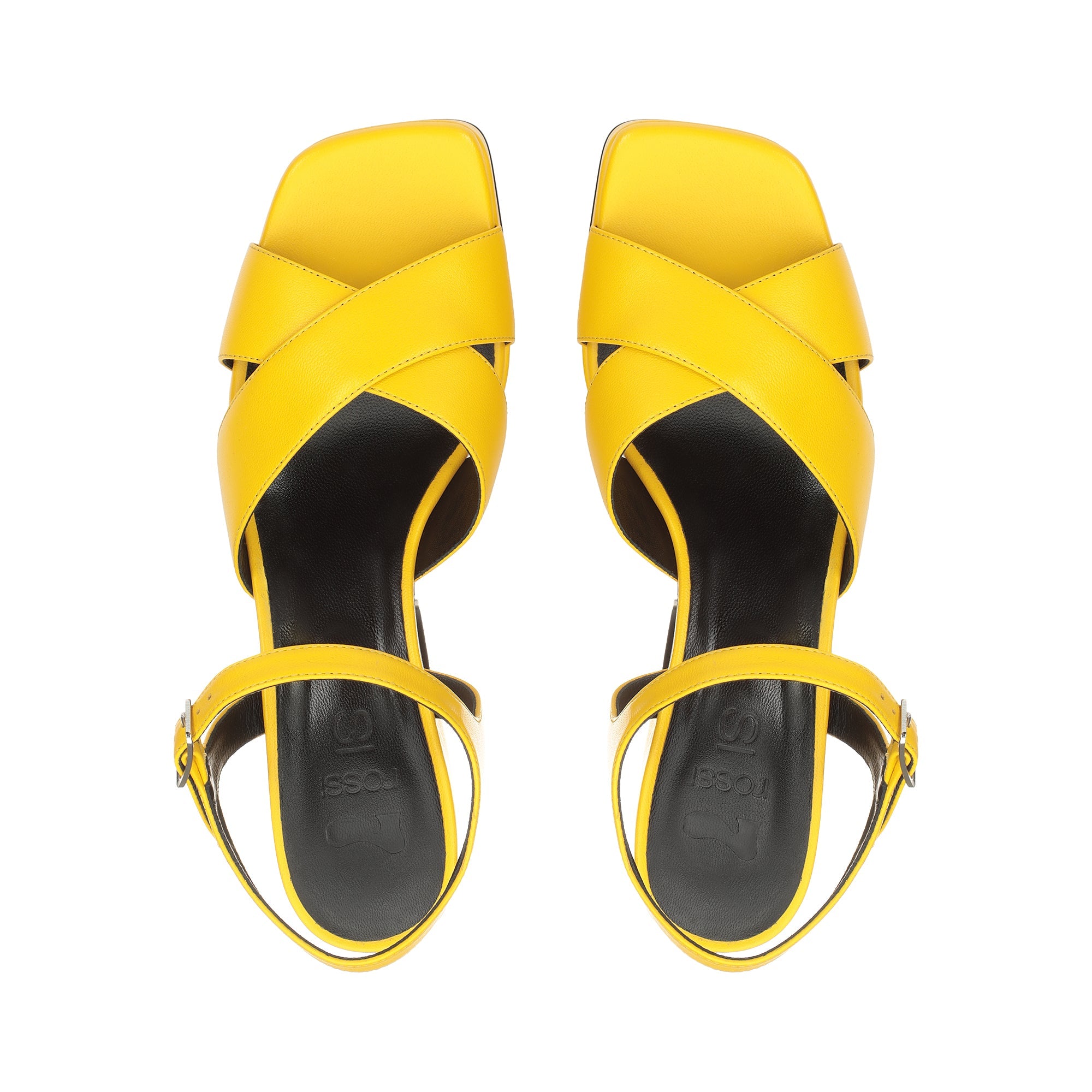 Sandales à plateforme Si Rossi 90 en cuir - Mimosa