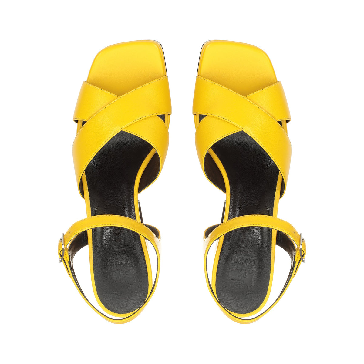 Sandales à plateforme Si Rossi 90 en cuir - Mimosa