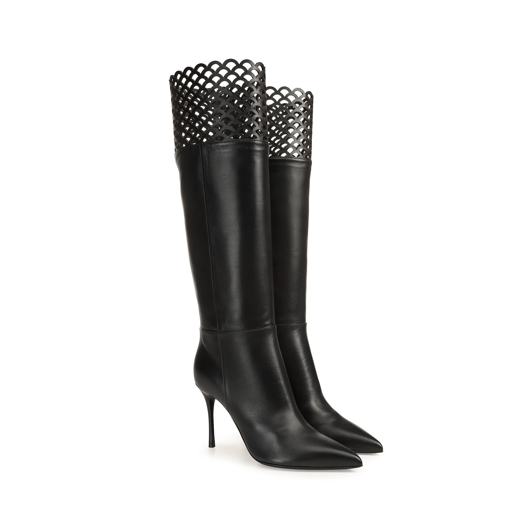 Bottes Sr Mermaid 90 en cuir - Nero
