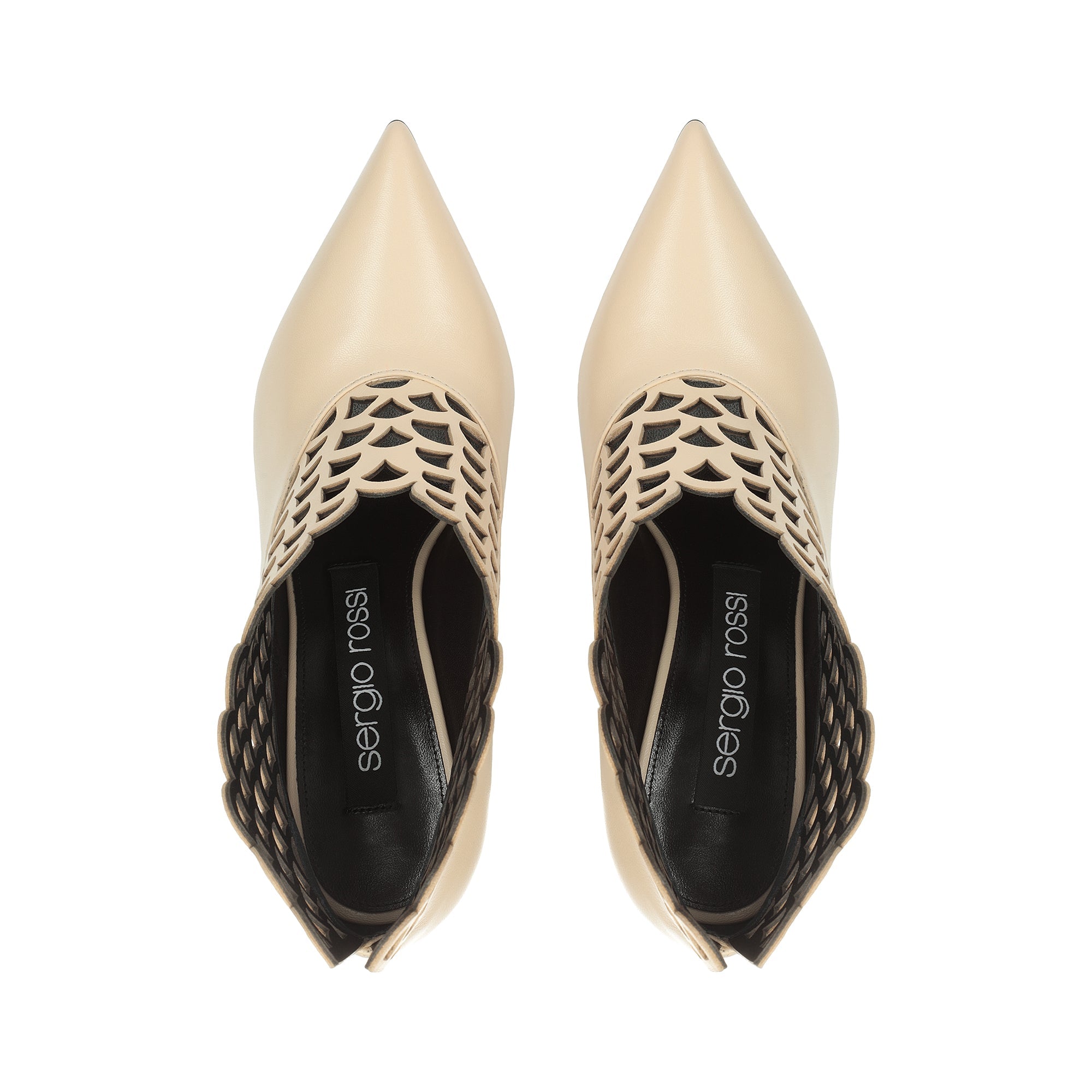 Bottines Sr Mermaid 90 en cuir - Chalk
