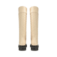 Bottes Sr Mermaid 3D en cuir - Chalk