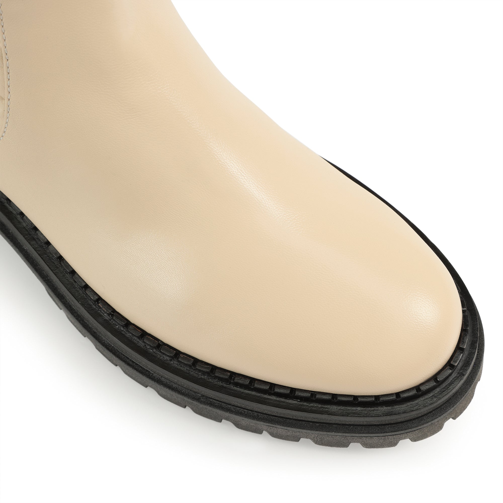 Bottes Sr Mermaid 3D en cuir - Chalk