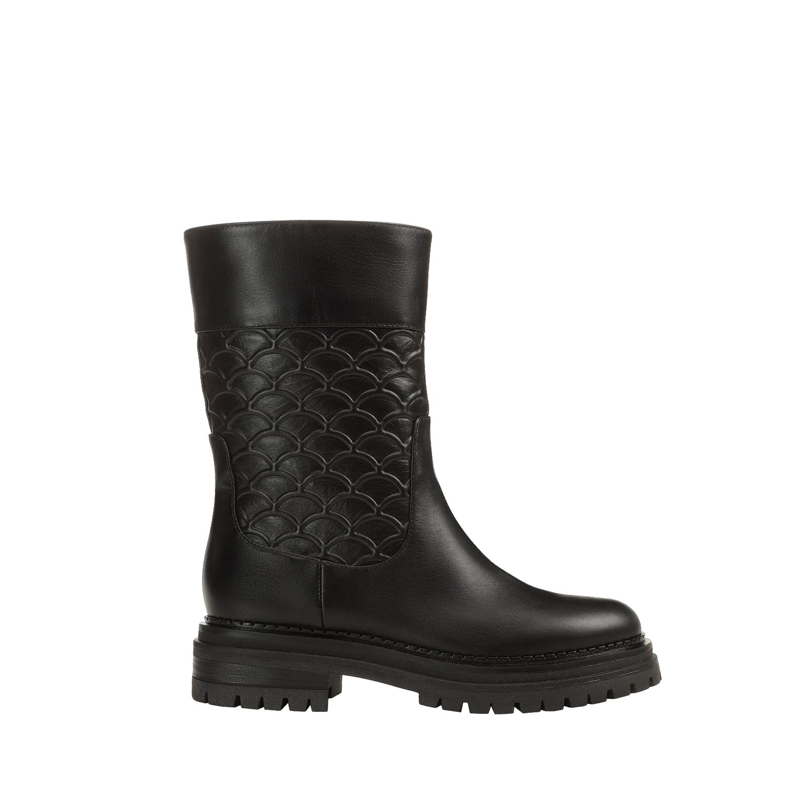 510€   Bottines Sr Mermaid 3D en cuir - Nero