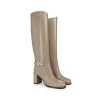 Bottes Sr Nora 95 en cuir - Taupe