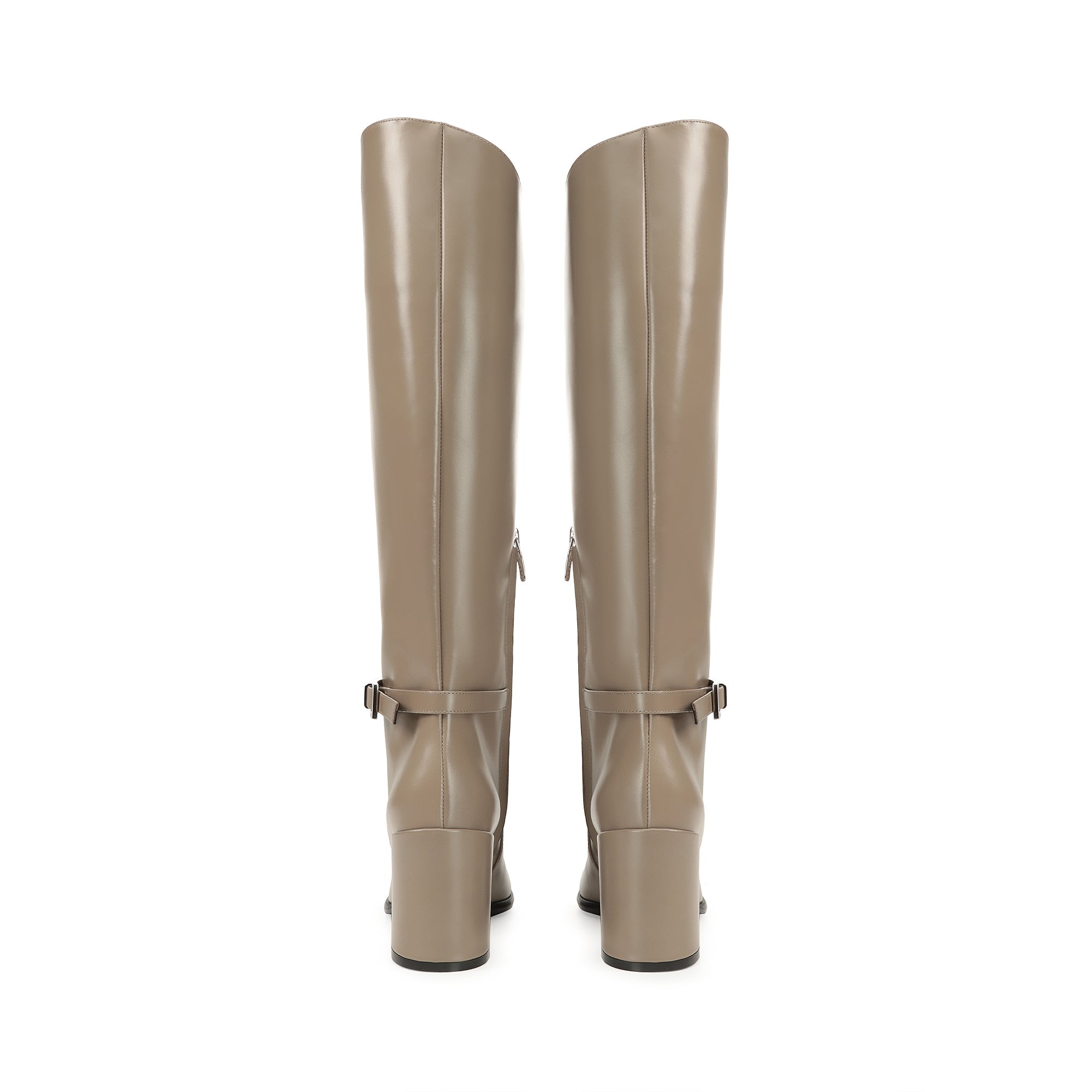 Bottes Sr Nora 95 en cuir - Taupe