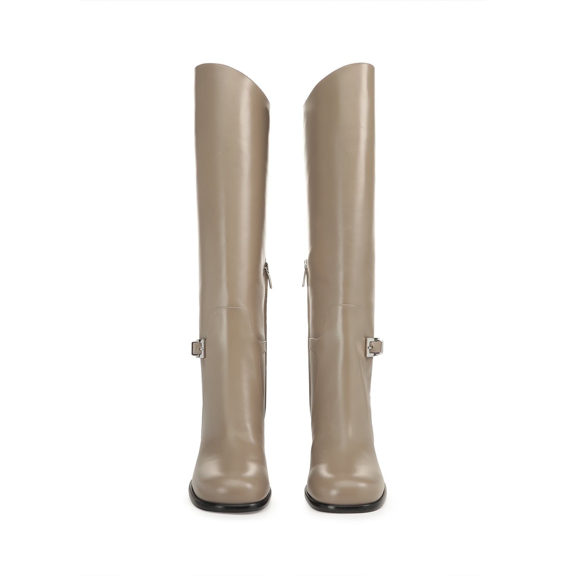 Bottes Sr Nora 95 en cuir - Taupe