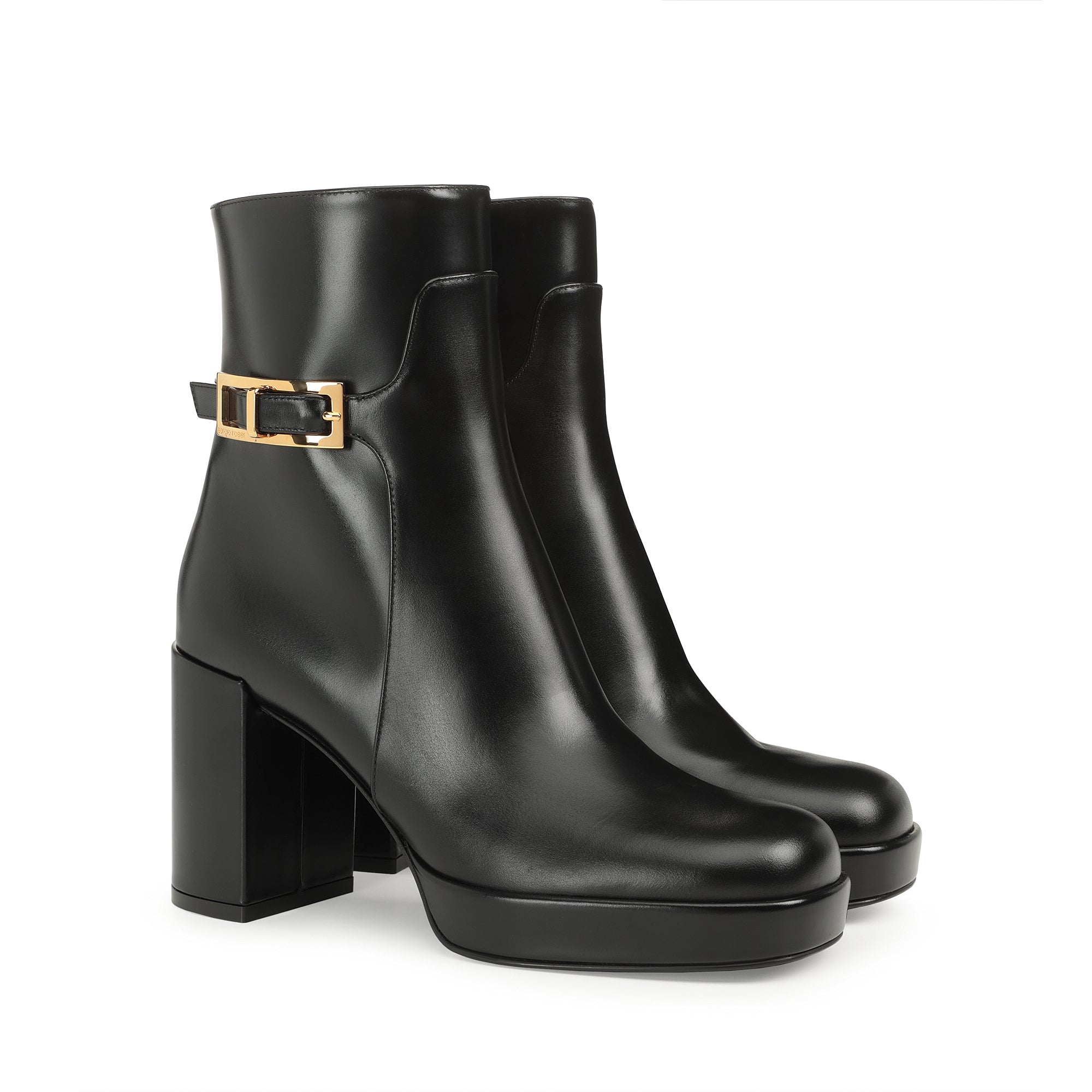 Bottines Sr Nora 80 en cuir - Nero