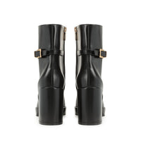Bottines Sr Nora 80 en cuir - Nero