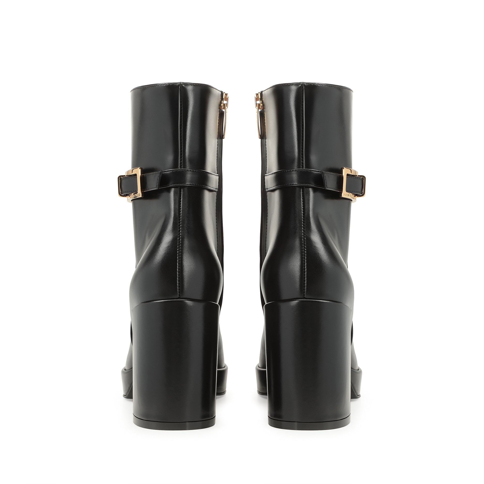 Bottines Sr Nora 80 en cuir - Nero