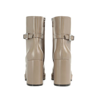 Bottines Sr Nora 80 en cuir - Taupe
