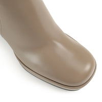 Bottines Sr Nora 80 en cuir - Taupe