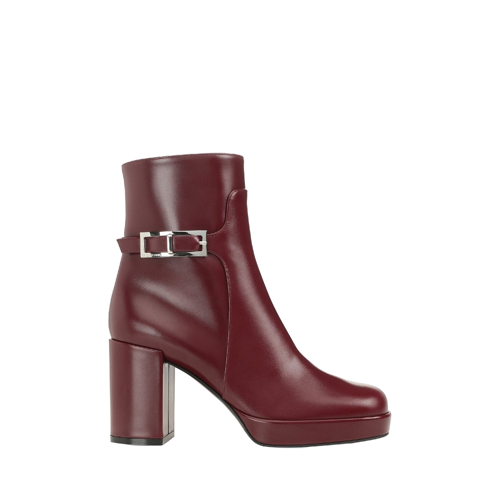 Bottines Sr Nora 80 en cuir - Wine