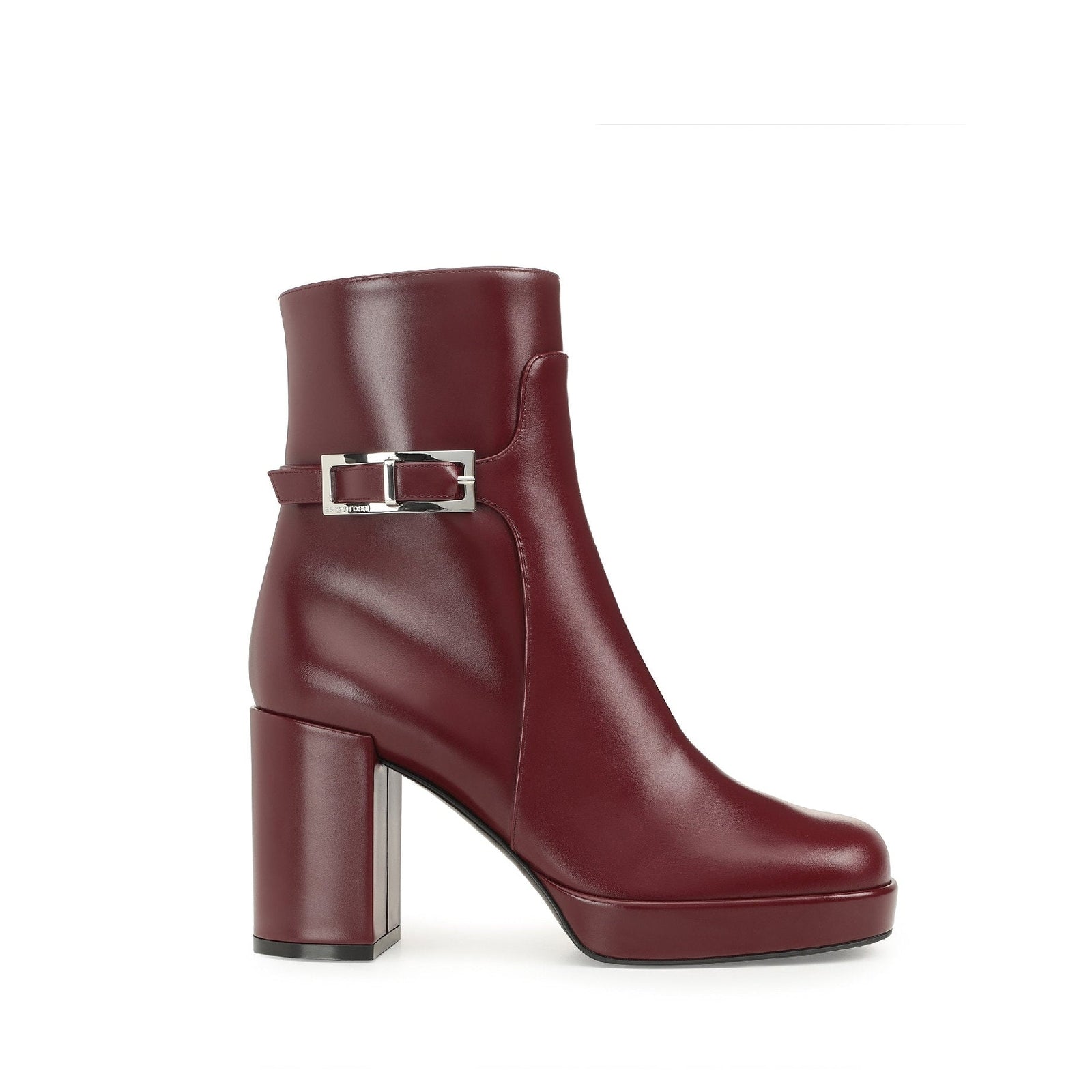 Bottines Sr Nora 80 en cuir - Wine