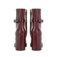 Bottines Sr Nora 80 en cuir - Wine