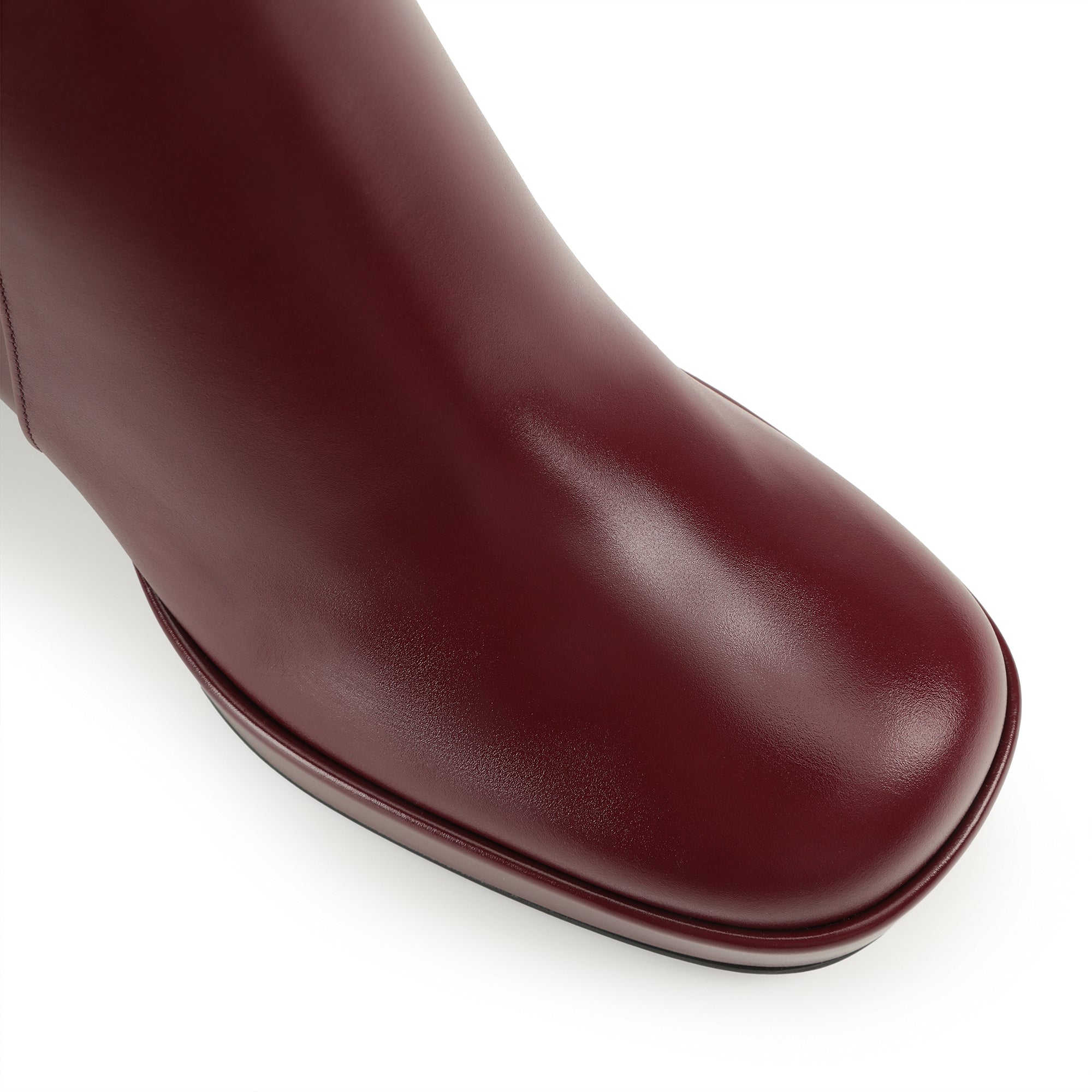Bottines Sr Nora 80 en cuir - Wine