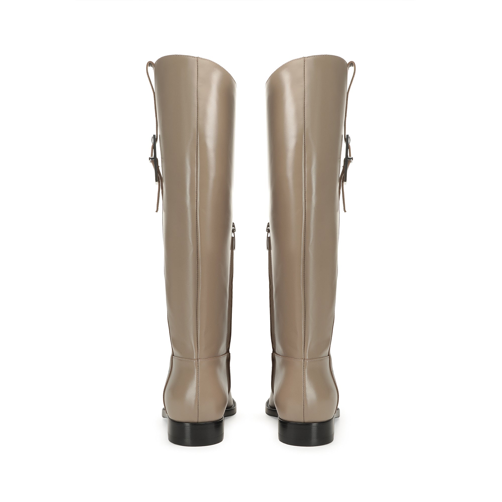 360€   Bottes Sr Nora en cuir - Taupe