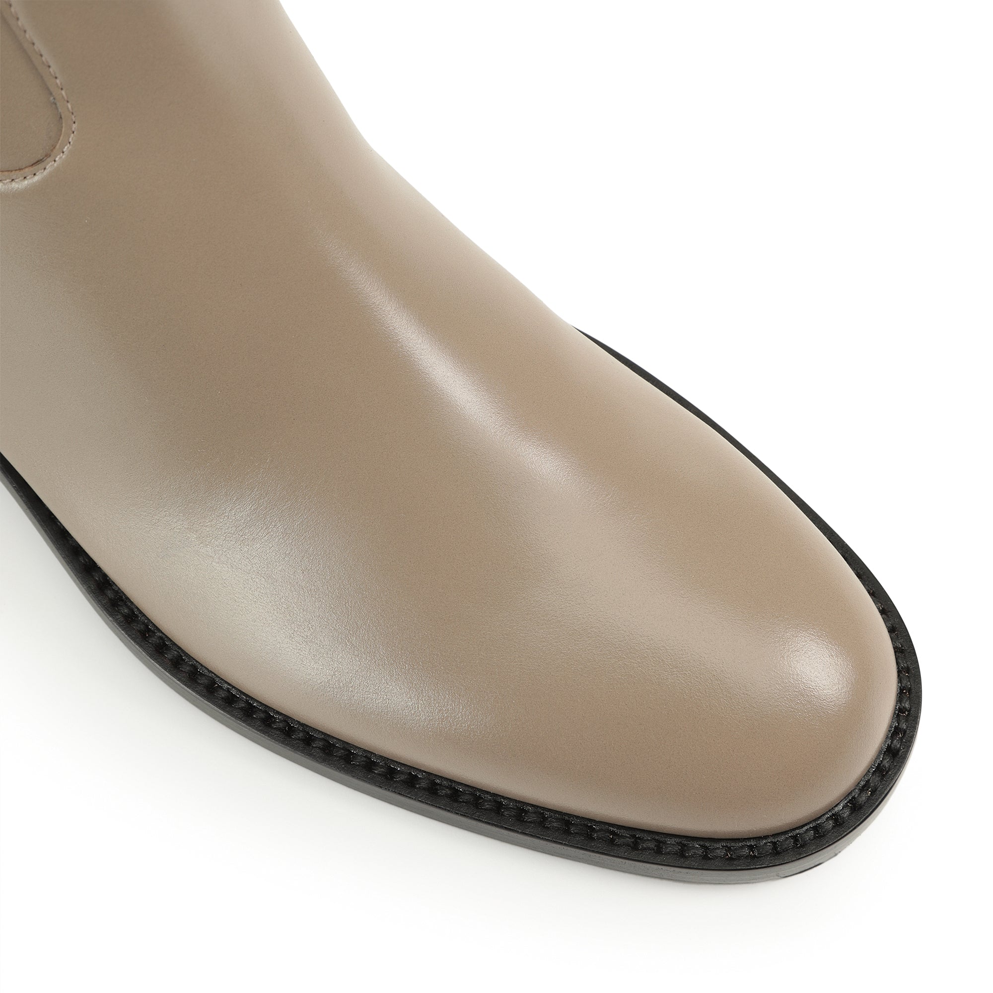 360€   Bottes Sr Nora en cuir - Taupe