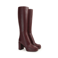 Bottes M. Fire 75 en cuir - Wine