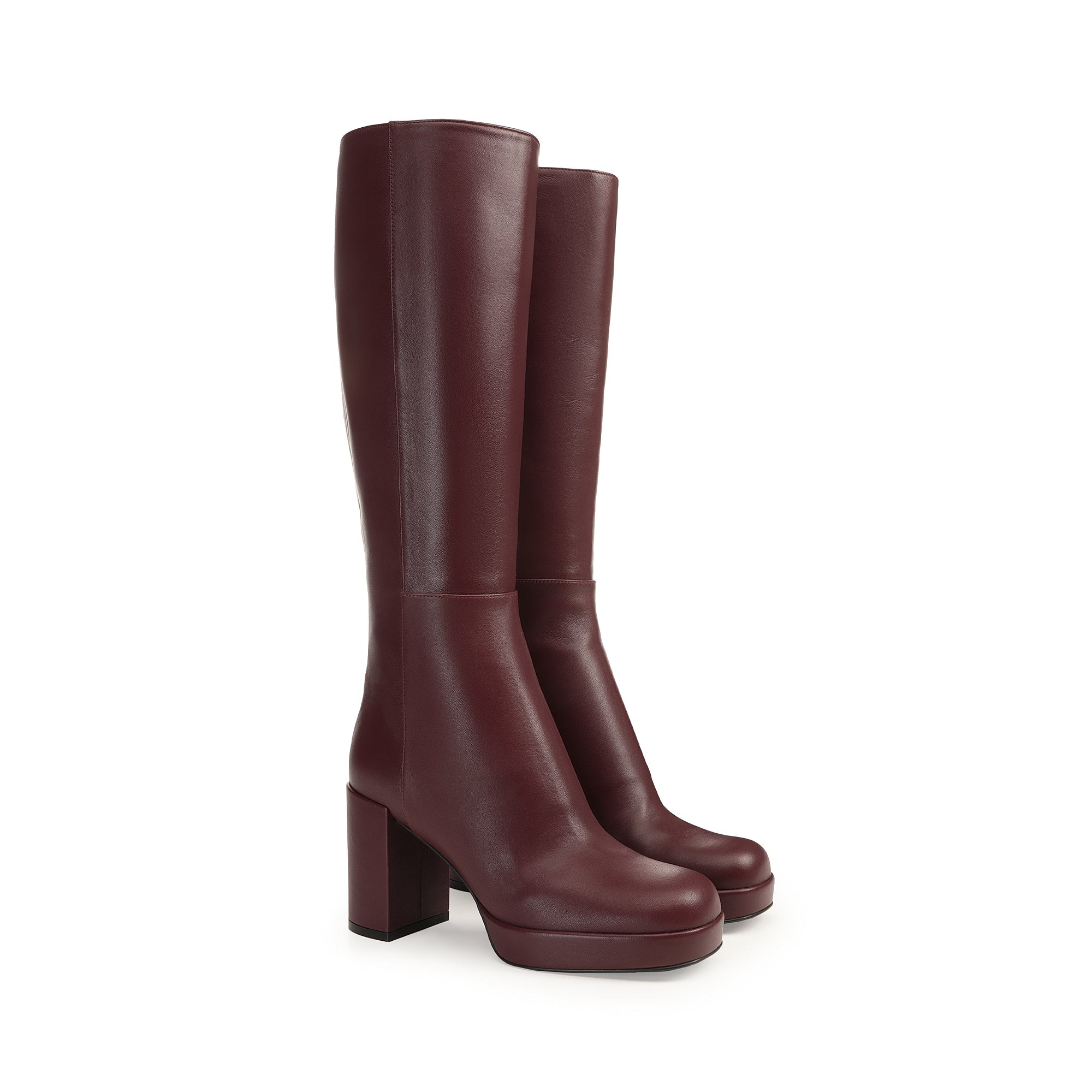 Bottes M. Fire 75 en cuir - Wine