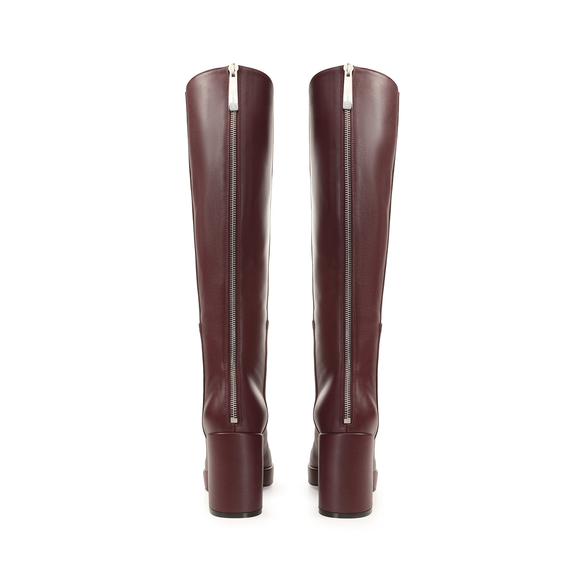 Bottes M. Fire 75 en cuir - Wine