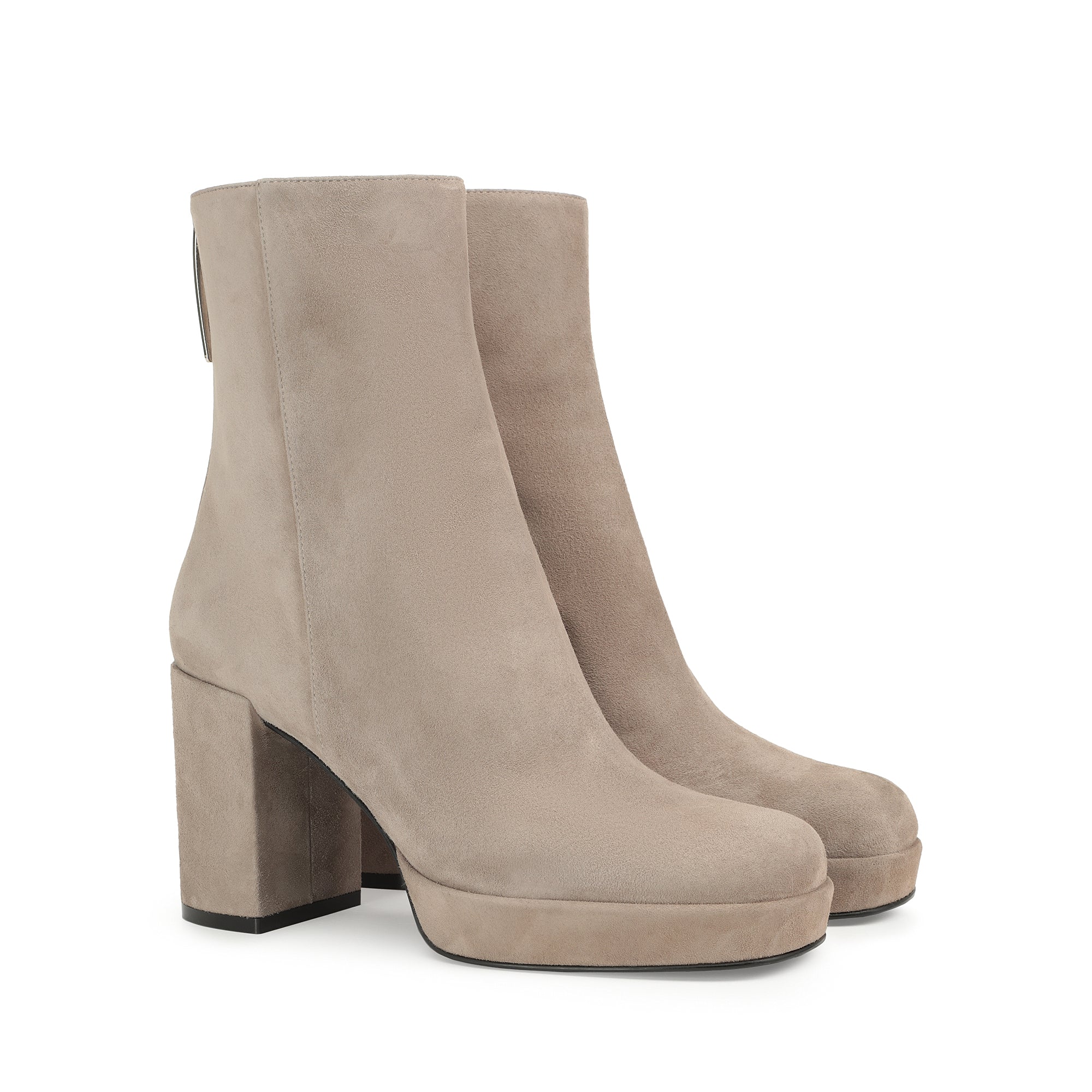 Bottines M. Fire 75 en daim - Taupe