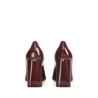 Escarpins Sr Pillar 90 en cuir verni - Wine