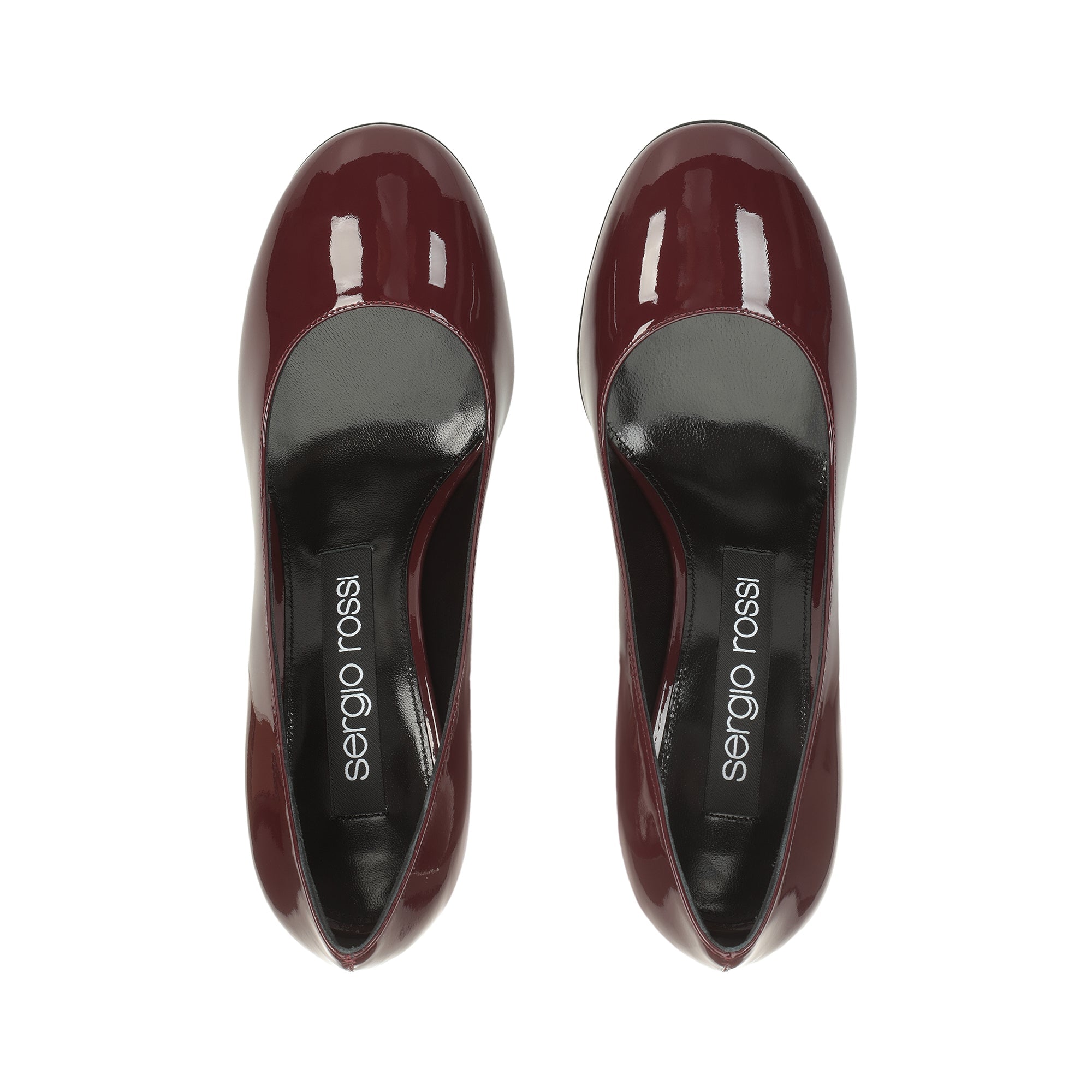 Escarpins Sr Pillar 90 en cuir verni - Wine