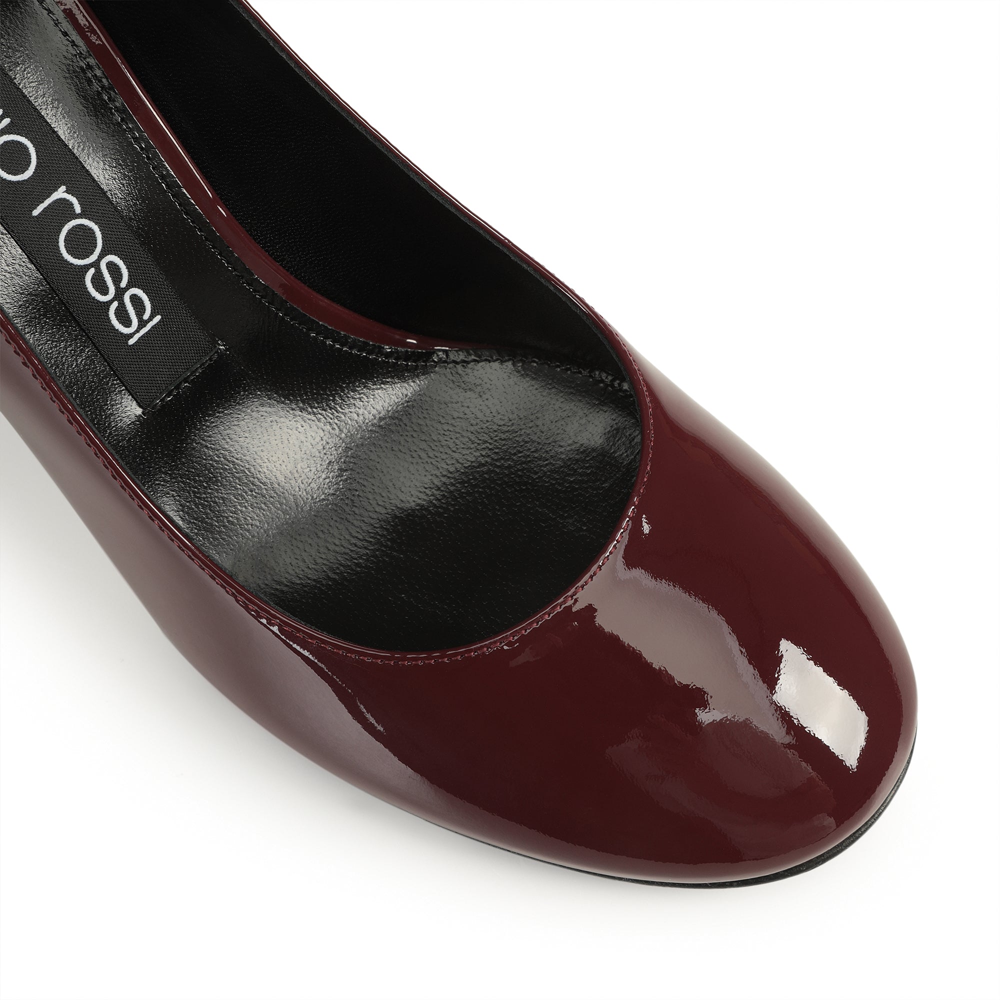 Escarpins Sr Pillar 90 en cuir verni - Wine