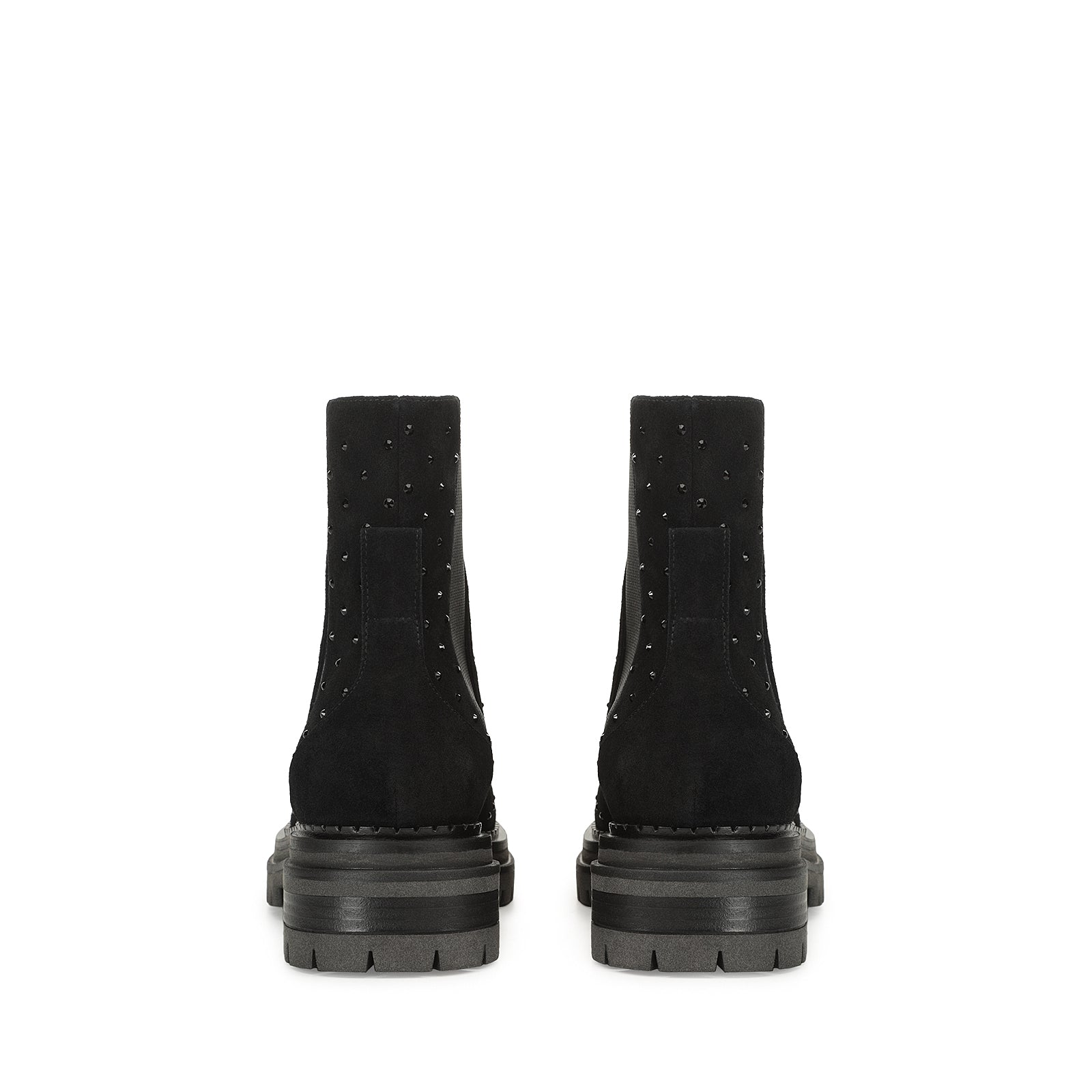 300€   Bottines Sr Joan en cuir - Nero & Jet