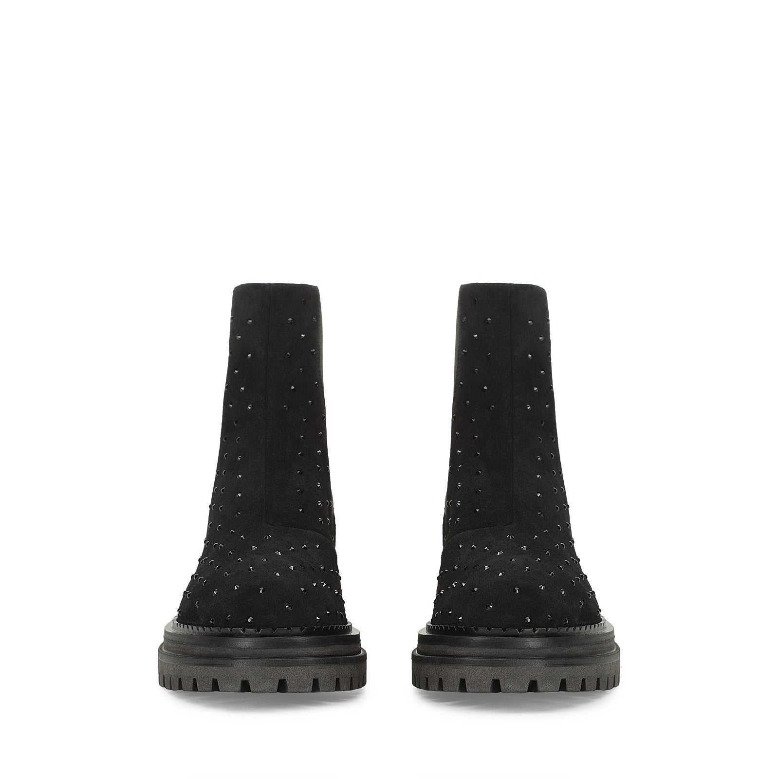 300€   Bottines Sr Joan en cuir - Nero & Jet