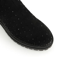 300€   Bottines Sr Joan en cuir - Nero & Jet