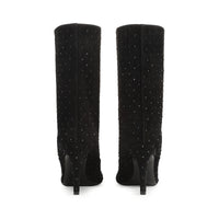 BOTTINES EN DAIM SR ARC + RHINGSTONES