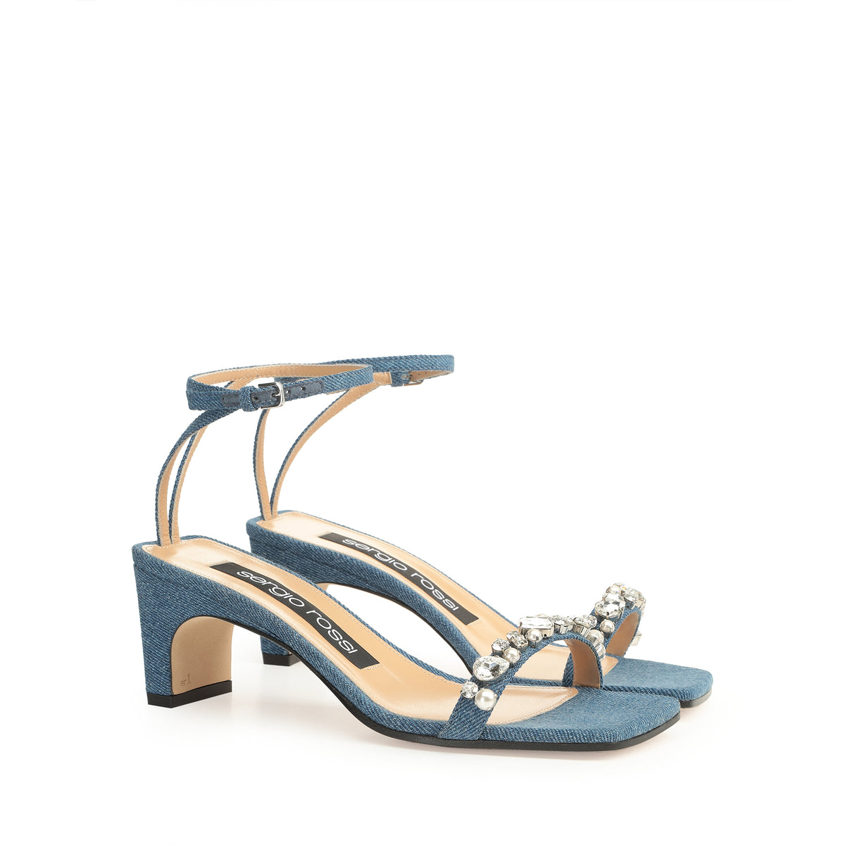 Sandales en jean SR1 double.