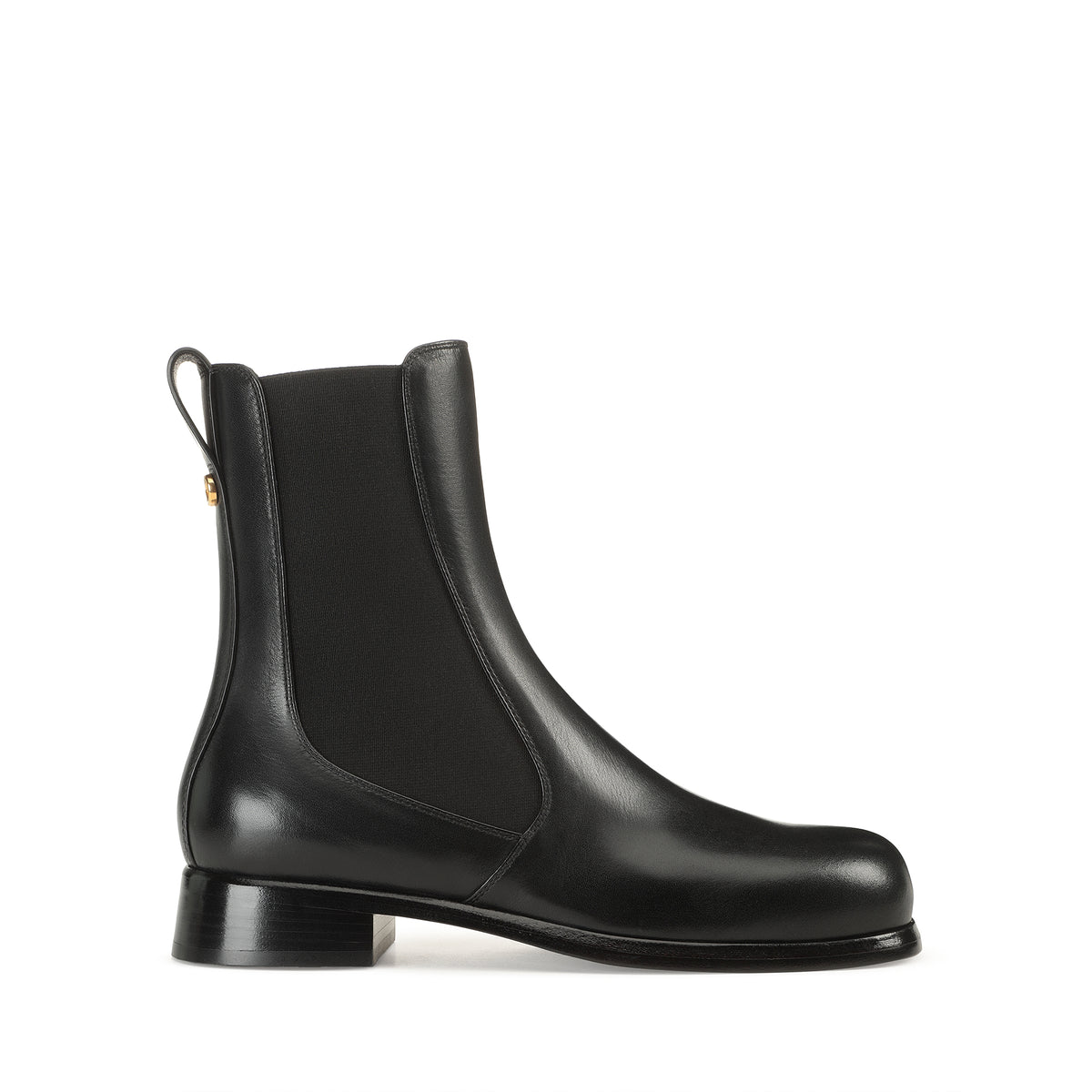 BOTTINES DE CHEVILLE EN PEAU DE VEAU SOUPLE AVENUE avec ÉLASTIQUE